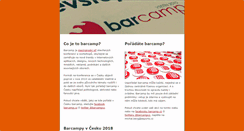 Desktop Screenshot of barcamp.cz